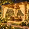 3x3 meter lichtgordijn, binnen, warm wit, 300 LED's. Productafbeelding-voorbeeld 8