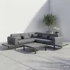 home24 Loungeset - 4-teilig - Aluminium / Webstoff - Grau Produktbild-Vorschau 3