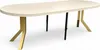 Ausziehbarer runder Esstisch KASCHMIR Ø100–300 cm – Goldene Produktbild-Vorschau 5