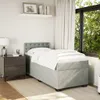 Boxspringbett mit Matratze Hellgrau 80x200 cm Samt Produktbild-Vorschau 5