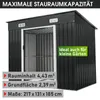 BRAST Gerätehaus Geräteschuppen Metall | 217x131x185cm | Produktbild-Vorschau 9