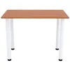 A simple product shot of a table with a brown top and white legs against a white background. Náhľad obrázku produktu