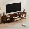 STILVORA TV-kast met rieten lades, TV-dressoir met 2 houten Productafbeelding-voorbeeld 1