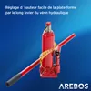 AREBOS 2x rampe d'accès avec cric hydraulique, plateforme Voir les images du produit 5