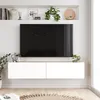 TV stolík 'Lapinlahti' 140 x 31,5 x 29,5 cm dub rustikálny Náhľad obrázku produktu 4