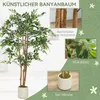 HOMCOM Künstlicher Banyanbaum 150 cm Kunstpflanze mit Produktbild-Vorschau 4