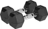 Rebel ACTIVE Rubber-coated cast iron dumbbells 2x7 kg Náhľad obrázku produktu 4