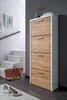 Fulda Schuhschrank 4 Schubladen - weiß/Eiche Produktbild-Vorschau 3