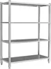 Wiltec Étagères en acier affiné 201 – 1200 x 450 x 1550 mm Voir les images du produit 1