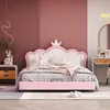 Kinderbett Polsterbett(90*200cm,Pink) mit Lattenrosten und Produktbild-Vorschau 2