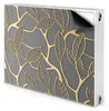 A radiator cover with a leaf pattern. Produktbild-Vorschau