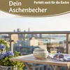 LS-LebenStil XL Sturm-Aschenbecher 14x9cm Maritim Grau Weiß Produktbild-Vorschau 11