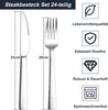 Steakbesteck,24-teilig Edelstahl Steakbesteck Set für 12 Produktbild-Vorschau 2