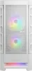A white computer tower with RGB lighting visible through the front mesh. Anteprima dell’immagine prodotto