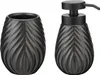WENKO Bad-Accessoire Set Mod. Idro Anthrazit, 2-tlg., Produktbild-Vorschau 1