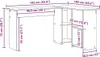 vidaXL Scrivania rovere Sonoma 142 x 102 x 73 cm Materiale Anteprima dell’immagine prodotto 10