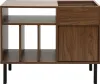 Miliboo - Dunkles Holz Vinyl-Aufbewahrungsbuffet mit Produktbild-Vorschau 1