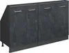 Dachschrägenschrank-Set Vicco Rion Schwarz Beton 2er Set, Produktbild-Vorschau 1