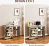 HOMCOM Klappbarer Nähtisch, Nähmaschinenschrank mit Produktbild-Vorschau 6