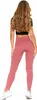 Gerippte Leggings mit hoher Taille für Damen mit Rippung Produktbild-Vorschau 4