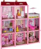 Puppenhaus mit 8 Zimmern, Möbel, Puppen, 2 Etagen Villa Produktbild-Vorschau 10