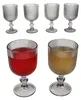 Agata 6x Rotweingläser grau 290ml Glas Relief Weißwein Produktbild-Vorschau 1