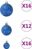 vidaXL 100-tlg. Weihnachtskugel-Set Blau Produktbild-Vorschau 7
