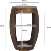 WOHNLING Beistelltisch Sheesham Massivholz rund 30cm · Produktbild-Vorschau 3