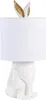 Stolová lampa Clayre & Eef Rabbit Ø 20x45 cm Biela Náhľad obrázku produktu 2
