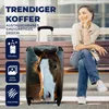 MuchoWow® Koffer Handgepäck Trolley Rollkoffer Kleine Produktbild-Vorschau 2