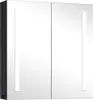 A modern LED medicine cabinet with two mirrored doors. Podgląd zdjęcia produktu