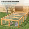 Wiltec Clapier à lapin XXL – 1800 x 900 x 480 mm – en Bois, Voir les images du produit 6