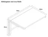 Wand-Klapptisch Hannah | 75 x 50 x 45 cm | Akazienholz Produktbild-Vorschau 7