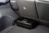 The image shows a Pioneer TS-WX400DA active subwoofer with an integrated amplifier placed in the trunk of a car. Produktbild-Vorschau