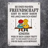 Wahre Freundschaft Metallschild mit Freunde Motiv Leben Produktbild-Vorschau 2