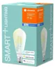The image shows the retail packaging of a smart LED light bulb. Produktbild-Vorschau