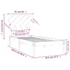 Massivholzbett Kiefernholz unbehandelt 90 x 200 cm Produktbild-Vorschau 5