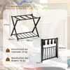 COSTWAY Portabagagli pieghevole set di 2, portabagagli a 2 Anteprima dell’immagine prodotto 2