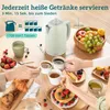 HOMCOM Wasserkocher Toaster Set 1,7L Edelstahl Wasserkocher Produktbild-Vorschau 3