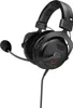 A black gaming headset with a microphone is shown against a white background. Produktbild-Vorschau