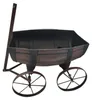Pflanzwagen Nessa im Holzfass-Look 41x30x16 cm (BxHxT) mit Produktbild-Vorschau 4
