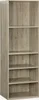 A tall, narrow bookshelf with five shelves, shown against a white background. Anteprima dell’immagine prodotto