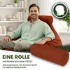Dreamroots Bean Bag 90x90x100 cm con schienale e sgabello e Anteprima dell’immagine prodotto 2