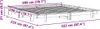vidaXL Massivholzbett ohne Matratze Weiß 200x200 cm Produktbild-Vorschau 7