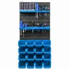 A wall-mounted tool organizer with various tools and storage bins. Produktbild-Vorschau