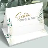 50 Tischkarten Schön dass du da bist floral grün-gold, Produktbild-Vorschau 6