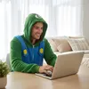 Onesie Kigurumi pigiama Super Mario Luigi costume Anteprima dell’immagine prodotto 8