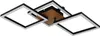 A modern ceiling light fixture with three square frames. Produktbild-Vorschau