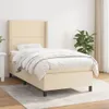 Boxspringbett mit Matratze Creme 100x200 cm Stoff Produktbild-Vorschau 2