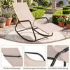 Fauteuil à bascule COSTWAY, transat, chaise longue, Voir les images du produit 6